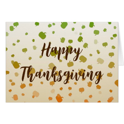 Thanksgiving Pumpkins Greeting Card