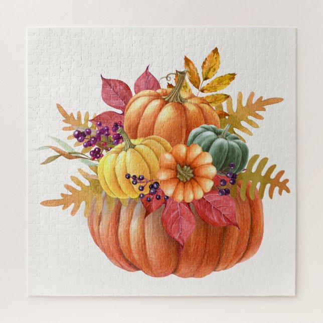 Thanksgiving Pumpkins Jigsaw Puzzle (Vertical)