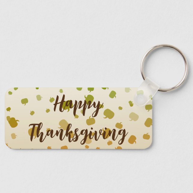 Thanksgiving Pumpkins Keychain (Front)
