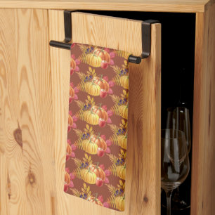 Thanksgiving Pumpkins Kitchen Towel
