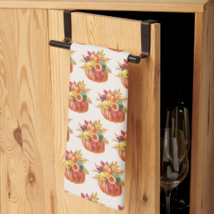 Thanksgiving Pumpkins Kitchen Towel