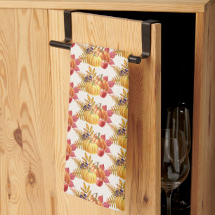 Thanksgiving Pumpkins Kitchen Towel