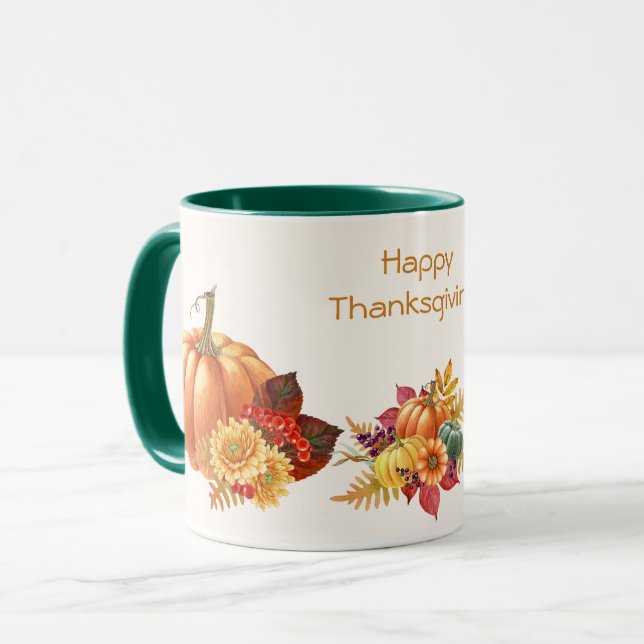 Thanksgiving Pumpkins Mug (Front Left)