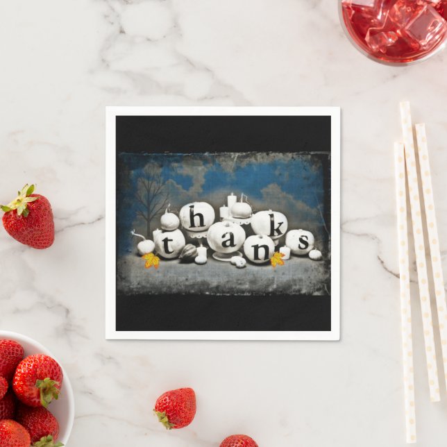 THANKSGiving Pumpkins Napkins (Insitu)