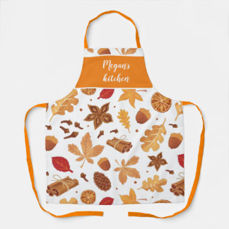 Thanksgiving Pumpkins spice and autumn Apron