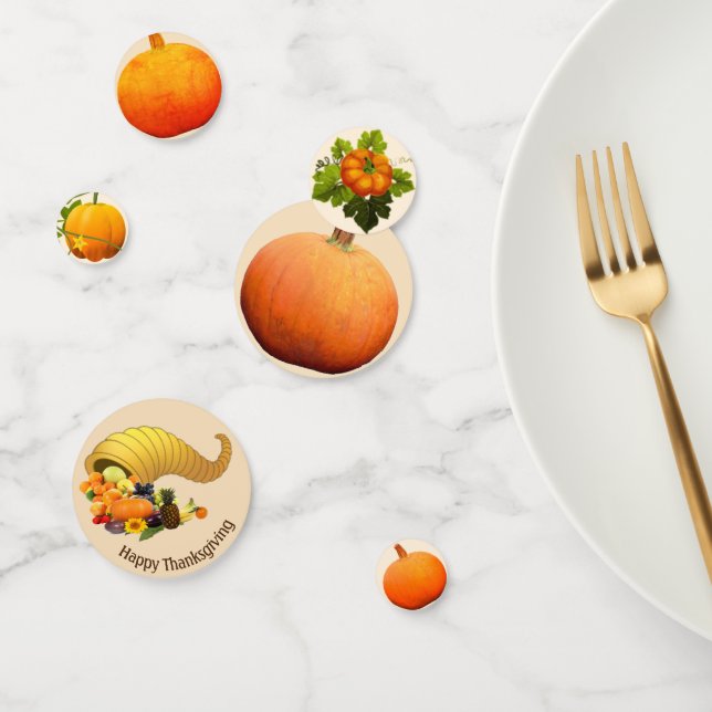 Thanksgiving Pumpkins Table Confetti (Group)