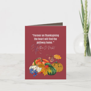 Thanksgiving Quote- Gratitude, Joy and Happiness I Invitation