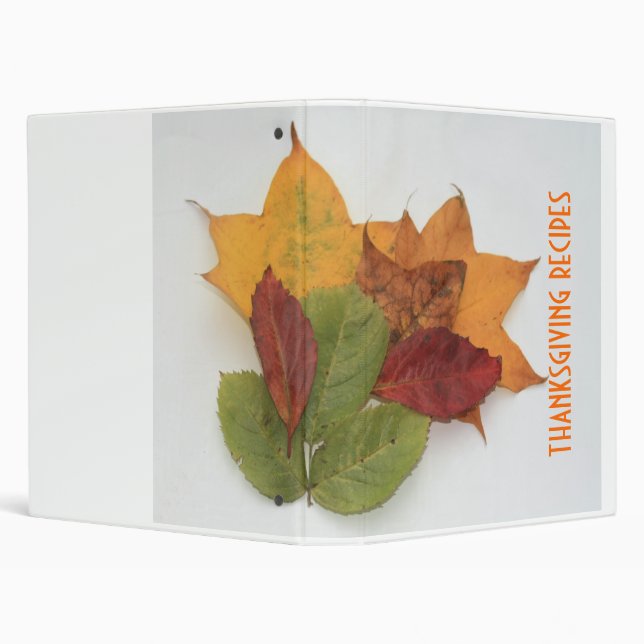 THANKSGIVING RECIPES 3 RING BINDER (Background)