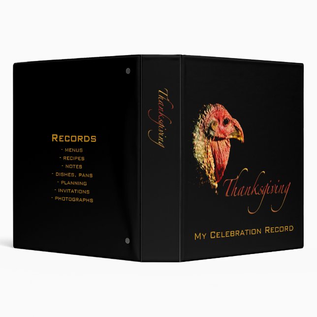 Thanksgiving Record 3 Ring Binder (Background)