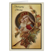 Thanksgiving Religious Blessed Virgin Mary at Zazzle