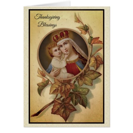Thanksgiving Religious Blessed Virgin Mary
