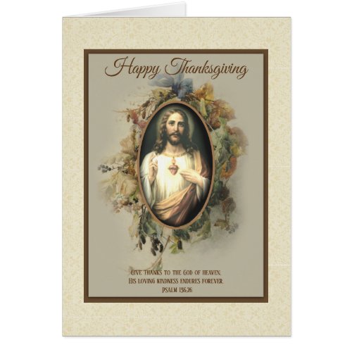 Thanksgiving Religious Sacred Heart of Jesus