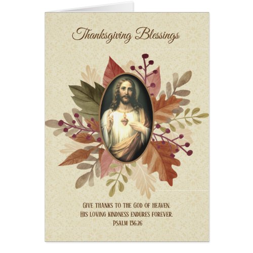 Thanksgiving Religious Sacred Heart of Jesus