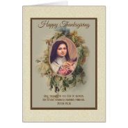 Thanksgiving Religious St. Therese Of Child Jesus at Zazzle