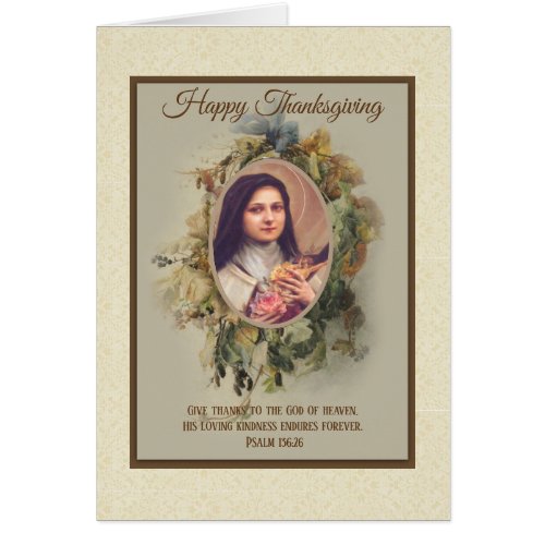 Thanksgiving Religious St Therese of Child Jesus