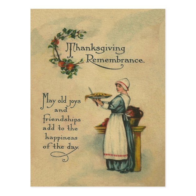 Thanksgiving Remembrance Postcard