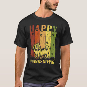 Thanksgiving Retro Shih Tzu Dog Thanksgiving Part T-Shirt