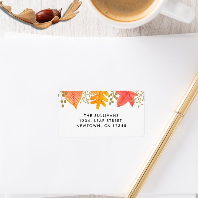 Thanksgiving Return Address  Label (Creator Uploaded)