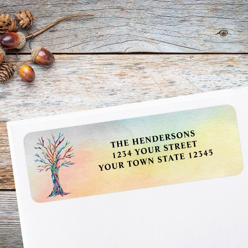 Thanksgiving Return Address Label