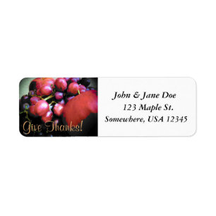 Thanksgiving Return Label