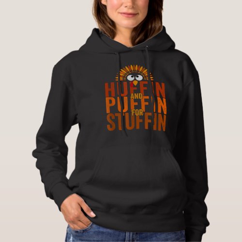Thanksgiving Run Turkey Trot _ Huffin and Puffin f Hoodie