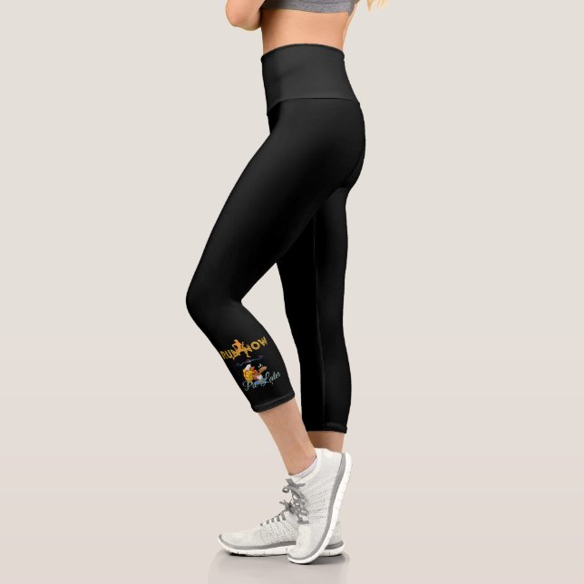 Thanksgiving Runners - Run Now Pie Later Capri Leggings (Left)
