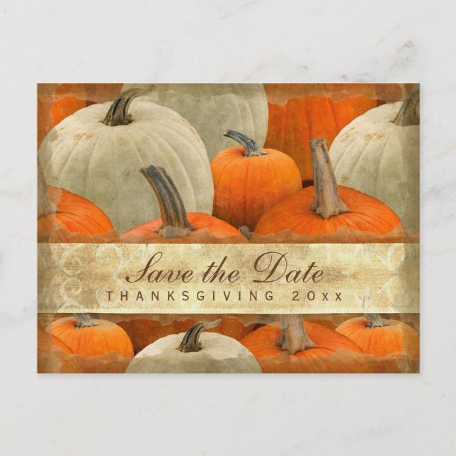 Thanksgiving Save the Date Postcard (Front)