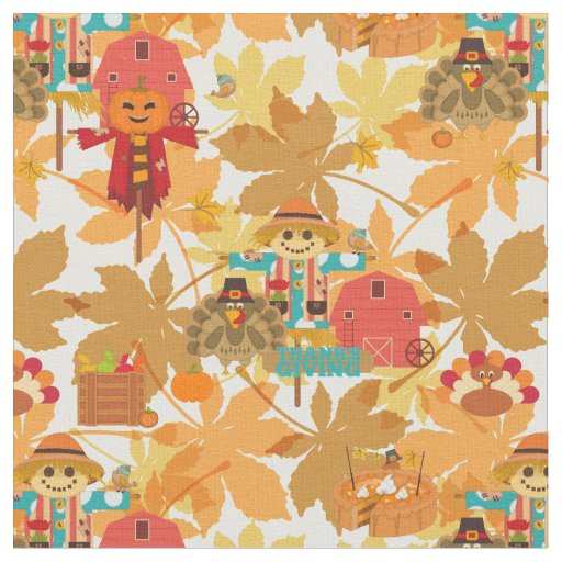 thanksgiving scarecrow fabric