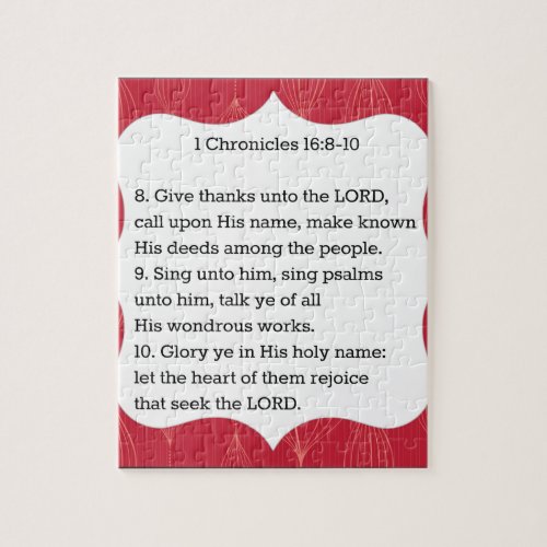 Thanksgiving Scripture Jigsaw Puzzle