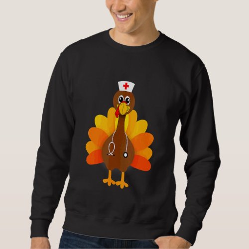 Thanksgiving Scrub Tops Women Turkey Nurse Holiday