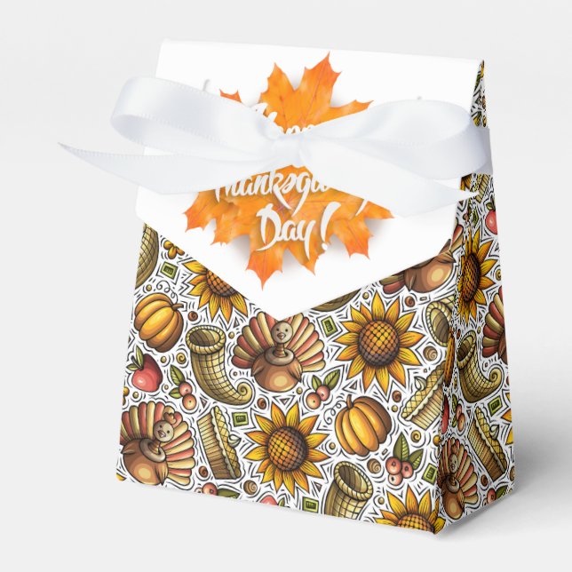 Thanksgiving Season Favor Boxes (Front Side)