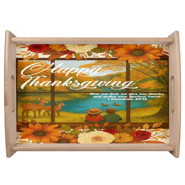 Thanksgiving serving tray (Front)
