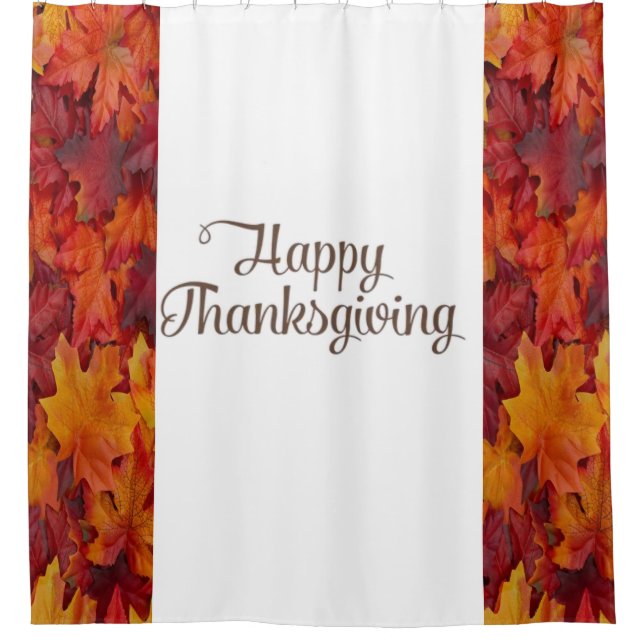 Thanksgiving shower curtain (Front)