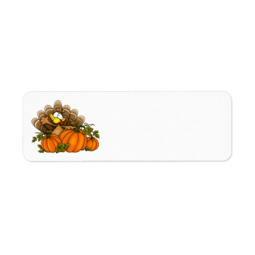 Thanksgiving Silly Turkey Address Labels