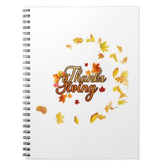 Thanksgiving Spiral Photo Notebook