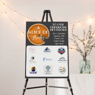 Thanksgiving Sponsor Appreciation charity school Foam Board