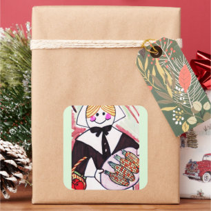 THANKSGIVING SQUARE STICKER