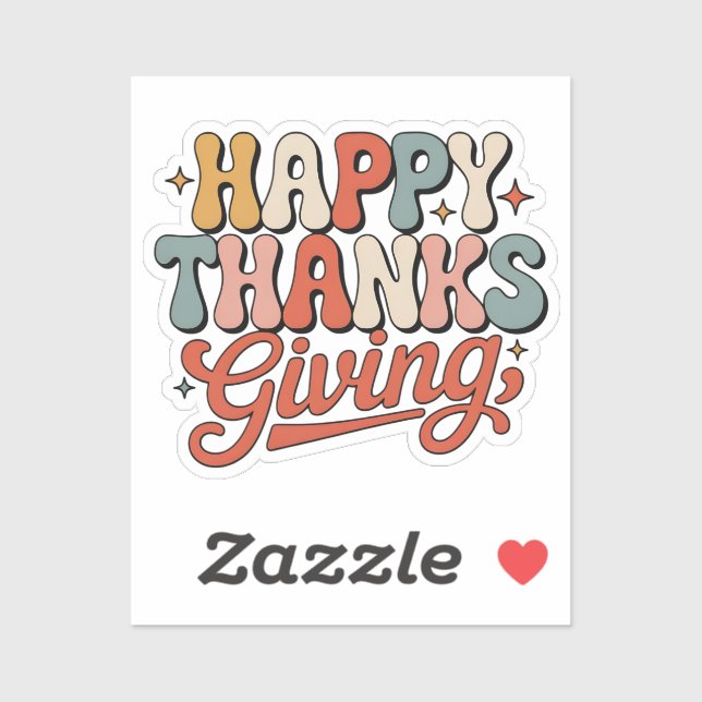 THANKSGIVING STICKER (Sheet)