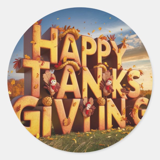 Thanksgiving- sticker (Front)