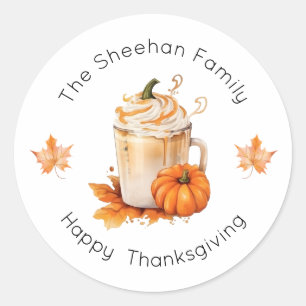 Thanksgiving Sticker, Happy Thanksgiving Labels