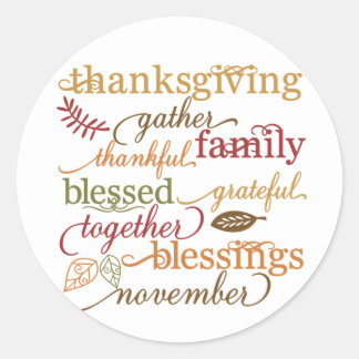 Happy Thanksgiving Stickers | Zazzle