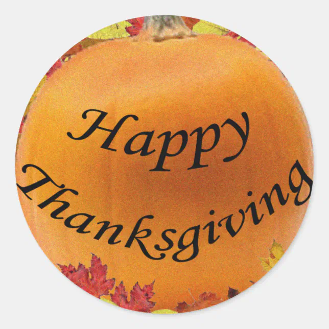 Thanksgiving Stickers Zazzle