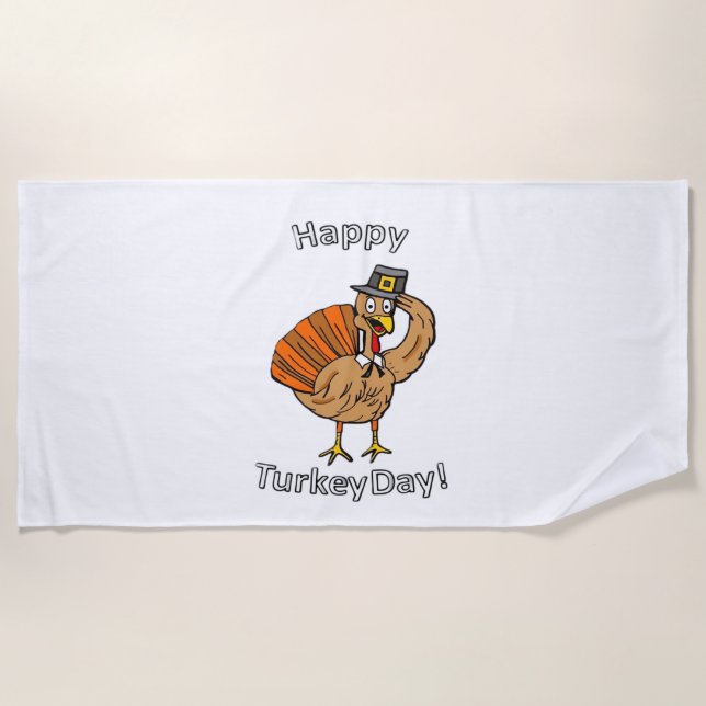 Thanksgiving (Style 2) Classic T-Shirt Beach Towel (Front)