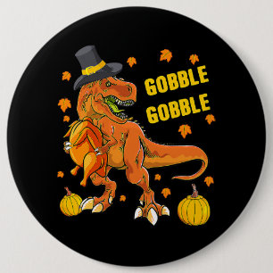 Thanksgiving T Rex Dinosaur Turkey Costume Kids Gi Button