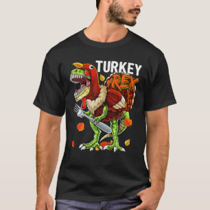 Thanksgiving T Rex Dinosaur Turkey Costume Kids Gi T-Shirt