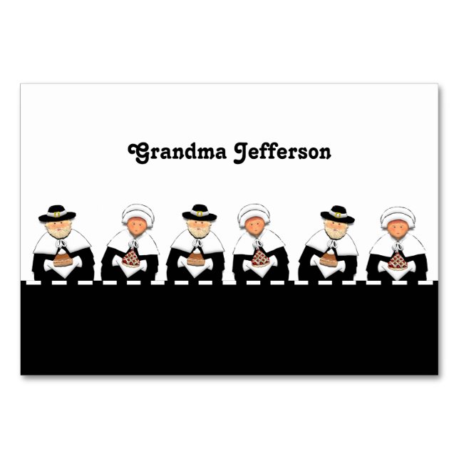 Thanksgiving Table Place Cards (Front)