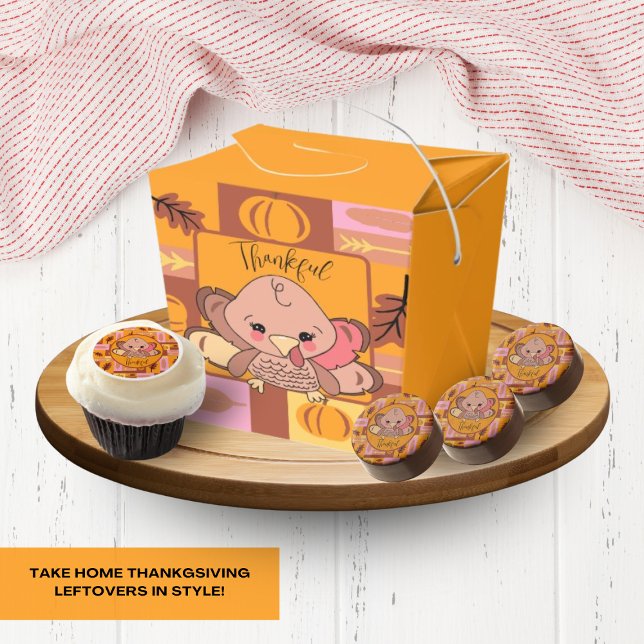 Thanksgiving Takeout Box for Leftovers (Take home Thanksgiving leftovers with class.)