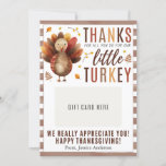 Thanksgiving Teacher Appreciation Gift Card Holder