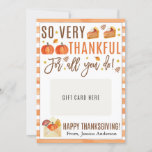 Thanksgiving Teacher Appreciation Gift Card Holder