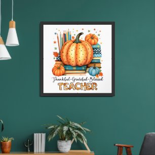 Thanksgiving Teacher Framed Art